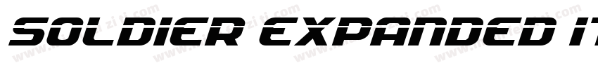 Soldier Expanded Italic Expanded It字体转换